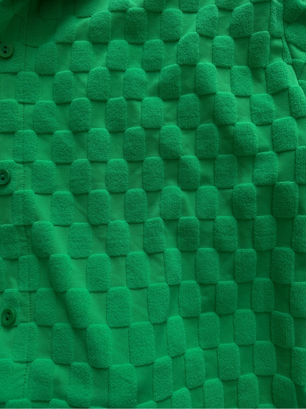 Skatie Bright Green Textured Swim Coverup Set - Picture 4 of 4